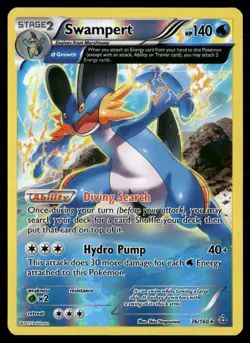 Swampert (Alpha) Holo Rare XY - Primal Clash 36/160 NM Pokemon TCG - Image 1