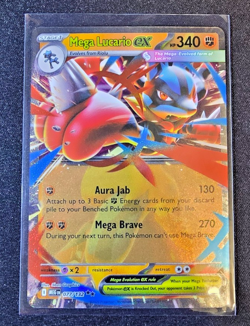 Pokemon TCG Mega Evolution Mega Lucario ex Full art Ultra rare, and Double rare - Image 3