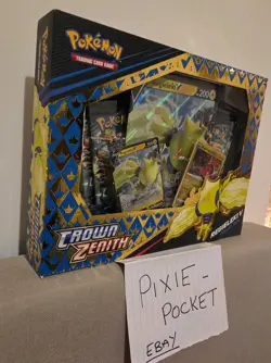 Pokemon TCG Crown Zenith Regieleki v Collection Box New Sealed - Image 3