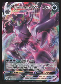 Grimmsnarl VMAX 115/189 Ultra Rare Pokemon TCG SWSH03: Darkness Ablaze NM - Image 1