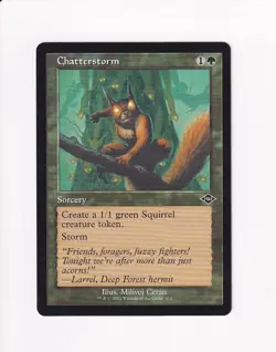 2021 MAGIC THE GATHERING MODERN HORIZONS II MH2 RETRO FRAME CHATTERSTORM - Image 1