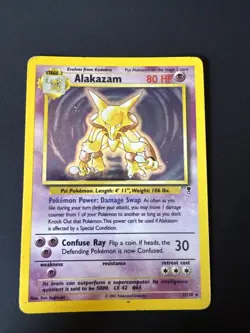 Pokemon Alakazam Holo Rare - HP/DMG - Legendary Collection 1/110 WOTC 2002 - Image 1