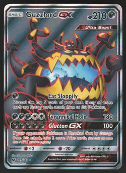 Guzzlord GX Full Art 105/111 Ultra Rare Pokemon TCG SM - Crimson Invasion NM - Image 1