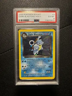 2000 Pokemon Rocket Dark Blastoise Holo Rare 3/82 PSA 6 - Image 1