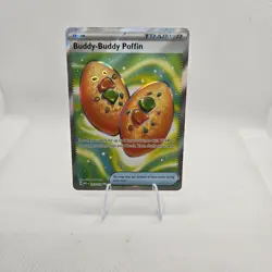 Pokemon TCG Buddy-Buddy Poffin 167/132 Me01: Mega Evolution Full Art Holo NM - Image 1