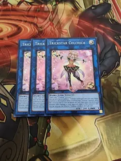 3X Trickstar Colchica MZTM-EN028 Super Rare 1st Edition NM Yugioh - Image 1