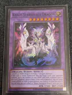 Yugioh! Khaos Starsource Dragon OP28-EN008 Super Rare OTS 28 Near Mint NM - Image 1