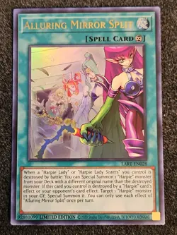 Yu-Gi-Oh Alluring Mirror Split LART-EN028 Ultra Rare NM Lost Art - Image 1