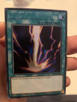 yugioh Raigeki Tn19-en010 Secret rare german misprint hot! - Image 1