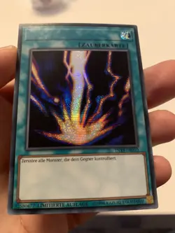 yugioh Raigeki Tn19-en010 Secret rare german misprint hot! - Image 2