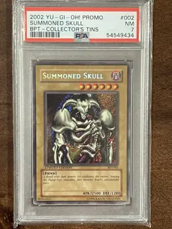 PSA 7 2002 Yu-Gi-Oh! Promo Secret Rare Limited Edition Summoned Skull BPT-002 NM - Image 1