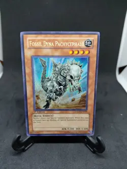 Yugioh Fossil Dyna Pachycephalo LODT-EN099 Secret Rare 1st NM - Image 1