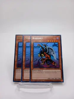 3x Yugioh! Berfomet MZMI-EN042 Rare 1st Ed NM - Image 1