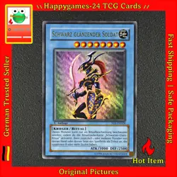 Schwarz Glanzender Soldat - 1. Auflage - UR - YuGiOh! Karte TCG SYE-DE024 /P18 - Image 1