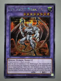 YUGIOH EVIL HERO DARK GAIA ASIA ENGLISH CR06-AES02 SECRET RARE (1ST RUN) - Image 1