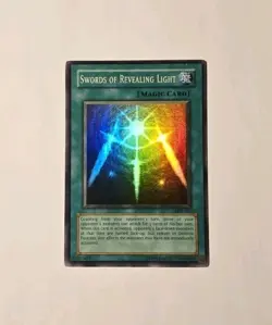 Yugioh Swords of Revealing Light LOB-101 Super Rare Vintage "Magic" LP - Image 1