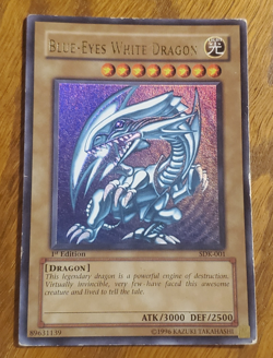 1st Edition Blue Eyes White Dragon SDK-001 Starter Deck: Kaiba Yu-Gi-Oh MP-HP - Image 1