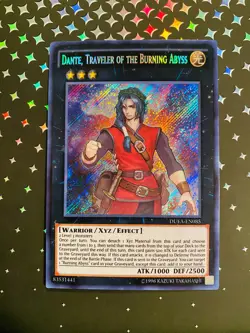 Yugioh Dante Traveler of The Burning Abyss 1st Ed Secret Rare DUEA-EN085 2014 MT - Image 1