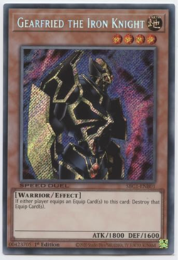 Yu-Gi-Oh! - Gearfried The Iron Knight - SBC1-ENB01 - Secret Rare - 1st Edit. -NM - Image 1