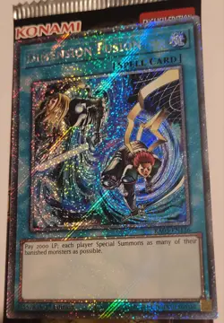 YuGiOh Dimension Fusion RA03-EN136 Platinum Secret Rare 1st Edition - Image 1