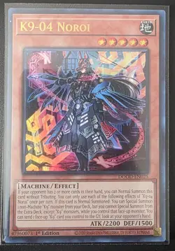 Yu-Gi-Oh! TCG K9-04 Noroi Ultra Rare DOOD-EN025 Near Mint 1st Edition - Image 1