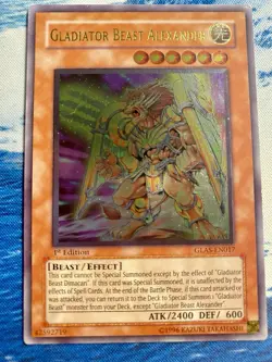 Gladiator Beast Alexander Ultimate Rare 1st Edition LP GLAS-EN017 Yugioh - Image 1