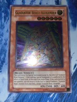 Gladiator Beast Alexander Ultimate Rare 1st Edition LP GLAS-EN017 Yugioh - Image 2