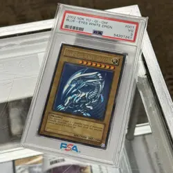 Yu-gi-oh PSA 3 VG Blue-Eyes White Dragon SDK-001 Ultra Rare Unlimited - Image 1