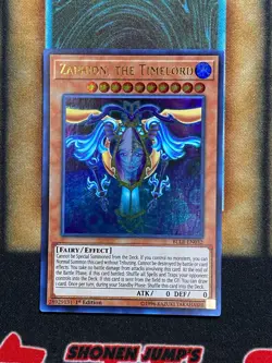 Yugioh Zaphion, The Timelord BLLR-EN032 Ultra Rare 1st Ed NM - Image 1