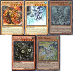 Yugioh Dragon Ruler Budget Deck - Tempest - Redox - Tidal - Blaster - 53 Cards - Image 1
