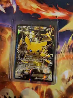 Pokemon Pikachu EX XY124 Black Star Promo 2016 Holo Card TCG Played! - Image 3