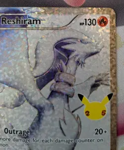 Reshiram 113/114 Pokemon TCG Celebrations Holo Full Art Ultra Rare Card NM - Image 4