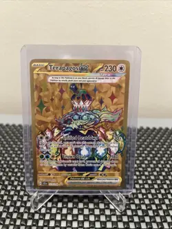 Terapagos ex 173/142 Sv07: Stellar Crown Gold Hyper Rare Holo Pokemon TCG Card - Image 1