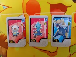 Oshawott Dewott Samurott Mezastar Frienda Pokemon Card Japanese Pick Tag Tip - Image 1