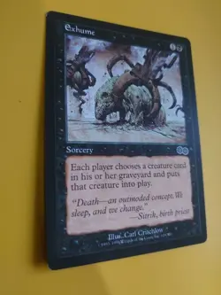 Exhume. Urza's Saga. Sorcery - choose creature. Magic the Gathering Card. - Image 3