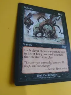 Exhume. Urza's Saga. Sorcery - choose creature. Magic the Gathering Card. - Image 4