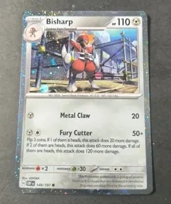 Pokemon Obsidian Flames Bisharp Cosmos Holo Promo Card 149/197 NM - Image 1
