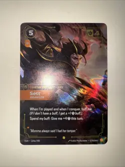 Sett Brawler Alt Art Riftbound TCG - League of Legends - 164a/298 Card Game CCG - Image 1