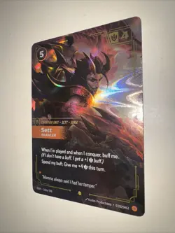 Sett Brawler Alt Art Riftbound TCG - League of Legends - 164a/298 Card Game CCG - Image 3