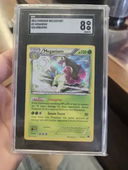 Meganium Holo XY Breakpoint #3/122 Pokemon TCG Card Grade 8 - Image 1
