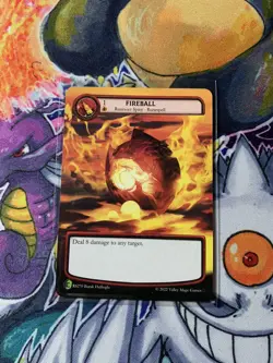 Runeslingers TCG Fireball Full Art Non Holo Card Alpha set - Kickstarter - Image 1