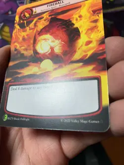 Runeslingers TCG Fireball Full Art Non Holo Card Alpha set - Kickstarter - Image 4