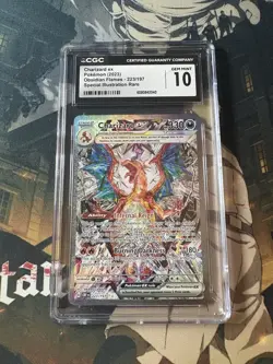 Obsidian Flames Charizard ex SIR 223/197 CGC 10 GEM MINT Pokemon Card - Image 1