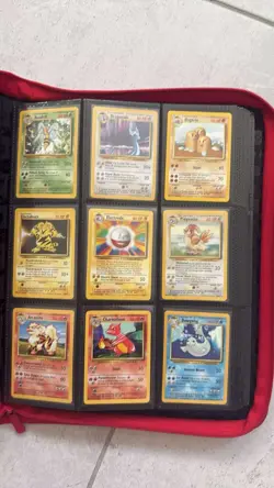 Pokemon Card Binder Lot Holo Foil Base Collection Cards Original WOTC 1999 + - Image 1