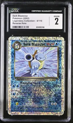 CGC 2 Dark Blastoise Legendary (Collection) 4/110 Reverse Holo Pokemon Card - Image 1