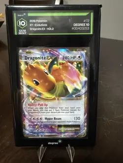 Pokemon TCG Dragonite EX Evolutions Ultra Rare Holo Card 72/108 10 Gem Mint - Image 1
