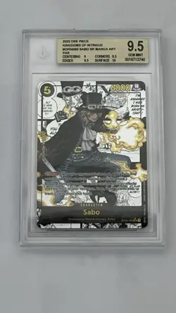 OP04-083 BGS 9,5 First Print Sabo Manga English One Piece Card Game - Image 1