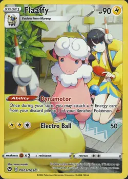 Flaaffy TG03/TG30 Ultra Rare Silver Tempest Trainer Gallery Pokemon Card LP - Image 1