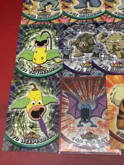 (51) 1999 Topps Pokemon TV Series Black Logo Cards: Meowth, Machamp, Geodude - Image 2