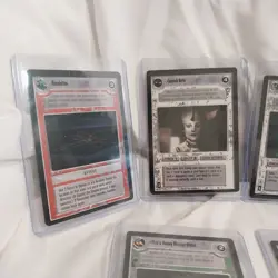 1995 Star Wars CCG Lightside 8 Rare Card Lot Mint Leia Revolution Death Star - Image 2